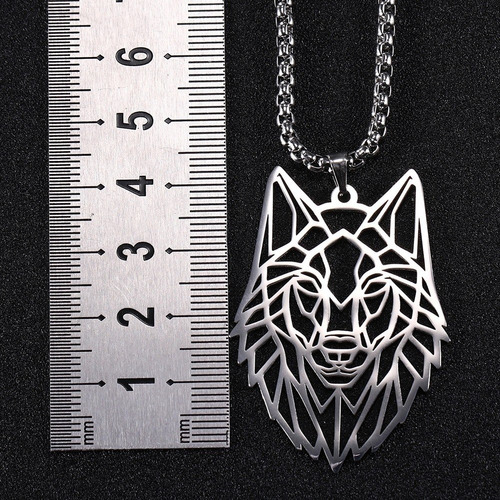 Collar De Lobo /wolf En Acero Inoxidable Alta Calidad 316 L 