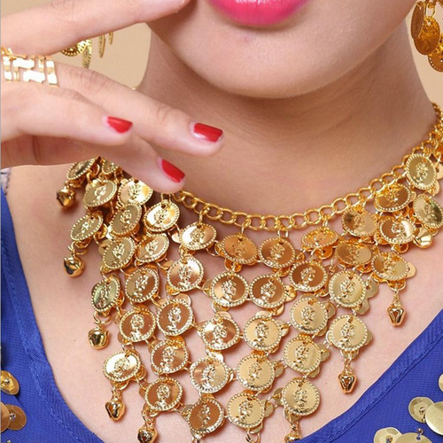 4x Conjunto De Joyas De Danza De Vientre,, Pendientes,