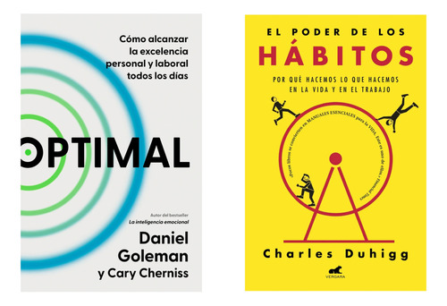 Optimal + Poder De Los Habitos - Goleman - Duhigg - 2 Libros