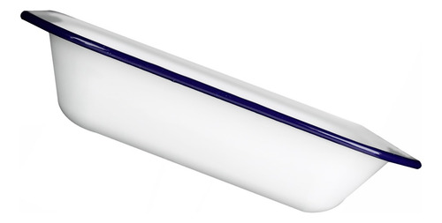 Charola Escofier De Peltre 28x21 Cm 3 Lts Vencort Color Blanco