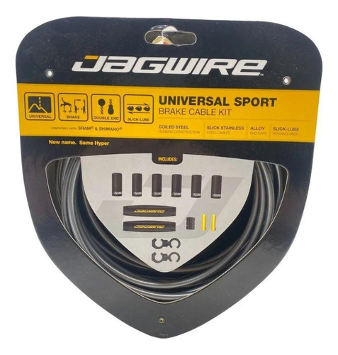 Kit de cables y conductos de freno Jagwire Universal Sport negros