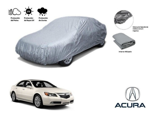 Cubierta Funda Cubre Auto Afelpada Acura Rl 3.7l 2009 A 2012