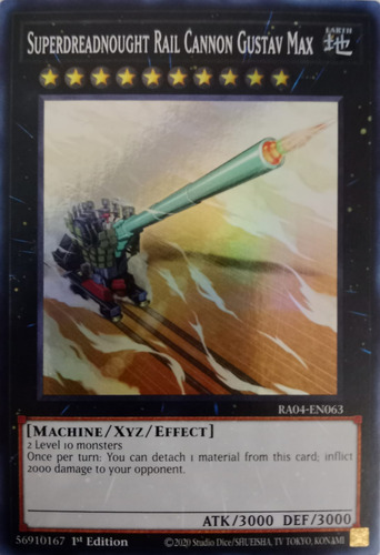 Yugioh! Superdreadnought Rail Cannon Ra04-en063 1st Ed Super