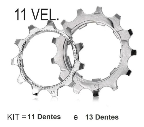 Cog K7 Bike Pinhão 11t E 13t - 11 Vel. Shimano Sram Sunrace