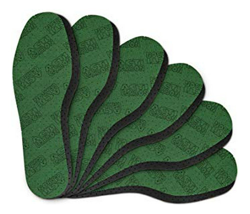 Insole Activo De Carbón, Absorbe Olores, Unisex, Set 6 Pares