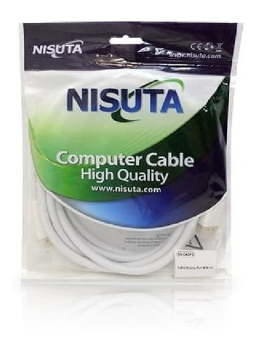 Cable Display Port 1.2 3m Macho A Macho 4k Fhd 165hz Nscadp3