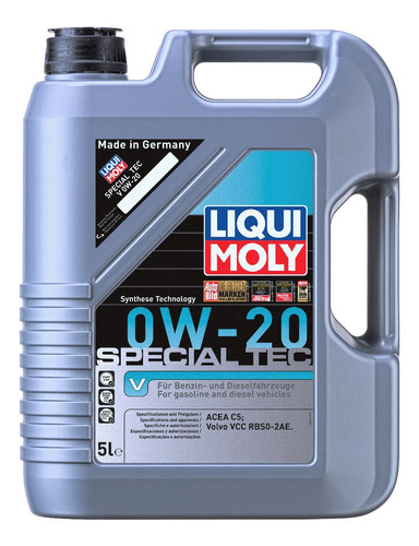 Aceite De Motor Special Tec V 0w20 Liqui Moly 5lts Volvo