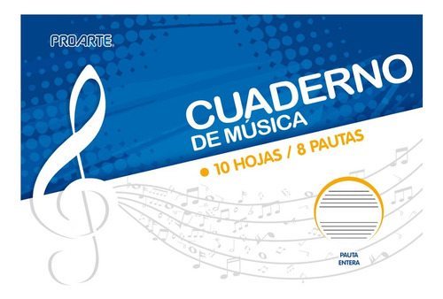 Pack X 3 Cuaderno De Música 10 Hojas 8 Pautas Entera