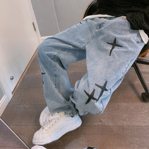 Pantalones Anchos Vaqueros Para Hombre