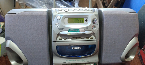 Bombox Philips Para Manutenção Com Defeito Leia A Descrição Cinza (Usado)