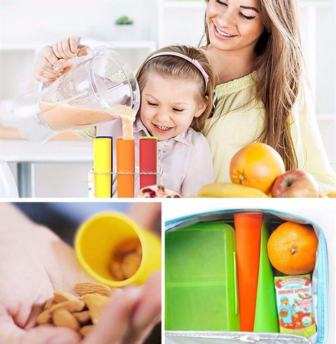 Moldes Silicona Helados 6 Unidades Bpa Free