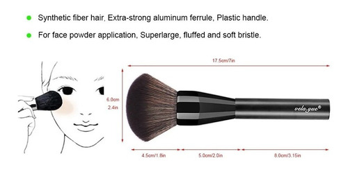 Imagen 7 de 7 de Brocha De Maquillaje Multiusos