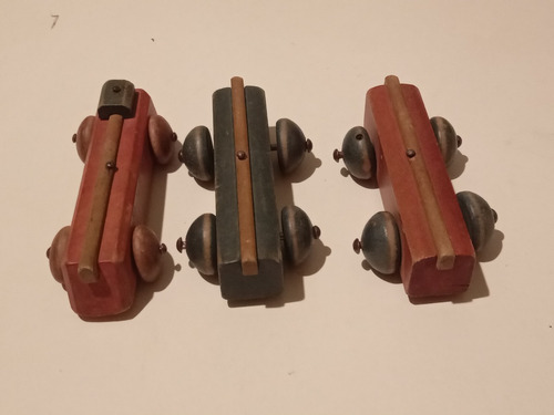 Antigua Locomotora Y Vagones De Madera. Circa 1930 (Usado)
