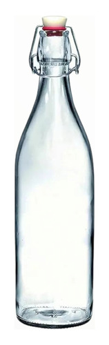 6 Botellas De Vidrio + Tapones Mecánicos 1000ml