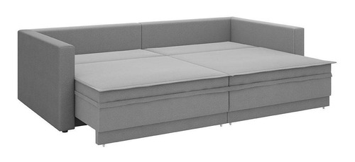Sofá sin caja retráctil y reclinable Astro de 2 m, color grafito