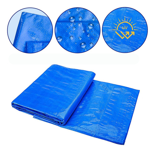 Toldo 3x2 Impermeable Camping Lona Con Ojales Multiuso