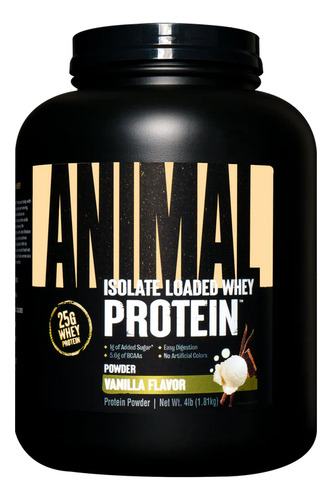 Animal Whey Protein Isolate 4lb + Animal Pak 60 En Polvo