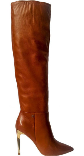 Bota Feminina Dumond Slouch Over Knee Bico Fino Salto Alto F