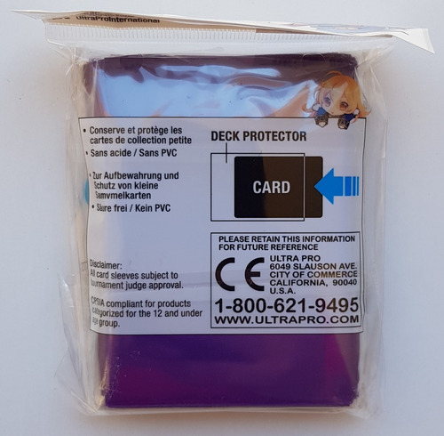 Micas Ultra Pro Small Deck Protector Purple - Morado