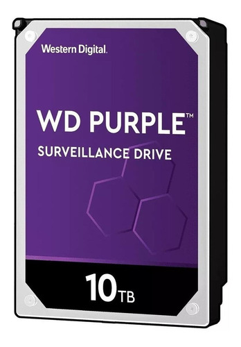 Disco rígido interno Western Digital WD Purple WD100PURZ 10TB roxo