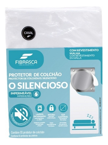 Protector De Colchon 160 X 200 Impermeable Color Blanco