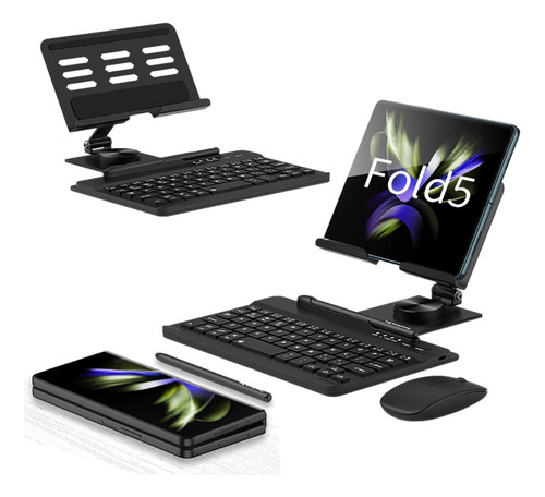 1 Soporte De Teclado Bluetooth Plegable