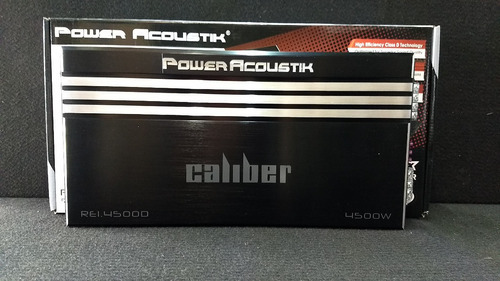 Amplificador Fuente Power Acoustik Re1.4500d Clase D 4500w B Color Negro