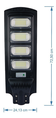Imagen 3 de 8 de Lampara Solar De Alumbrado Publico 120w Con Sensor Y Soporte