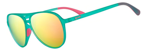 Óculos De Sol Goodr - Kitty Hawkers' Ray Blockers Cor Azul-turquesa