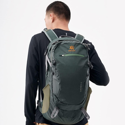 Mochila Senderismo Ligrea Nylon Verde Impermeable 28l