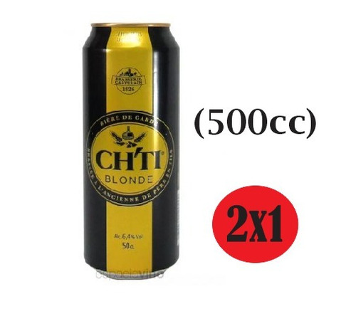 2x1 Cerveza Ch´ti Blonde 500ml Francia Urquiza Dia Del Amigo