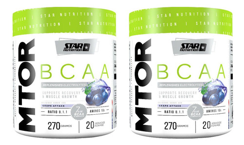 Mtor Bcaa 8.1.1 Star Nutrition 270gr X 2un - Grape Attack