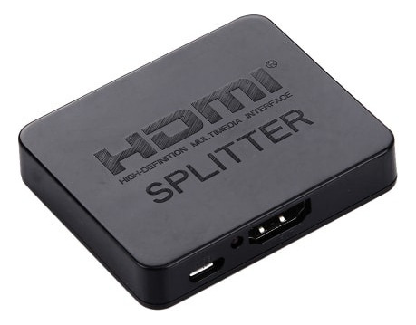 Adaptador HDMI de 1 HDMI macho a 2 HDMI machos Splitter SM-F7805 negro de 8m