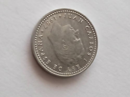 Moneda 1 Peseta (juan Carlos I Rey De España) Año 1987 (Usado)