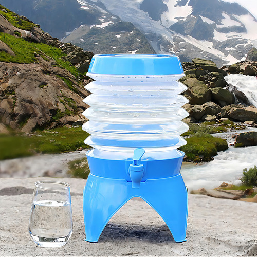 Jarra De Agua Plegable Para Acampar Con Contenedor De Agua P