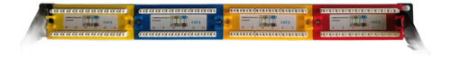 Patch Panel Coloreado Cat6 24 Puertos Funnza