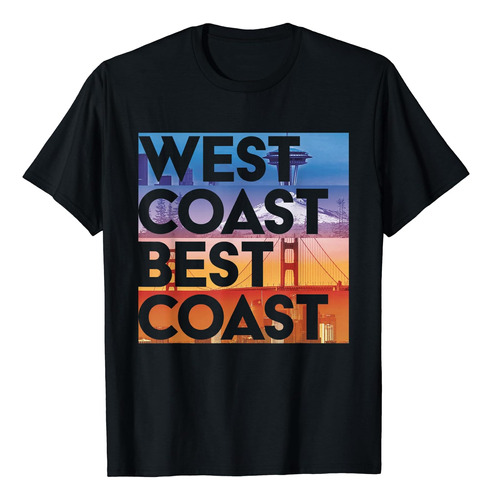 Costa Oeste Mejor Costa | Camiseta Gráfica