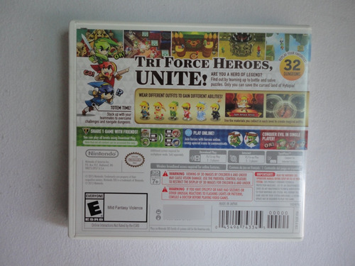 The Legend Of Zelda Tri Force Heroes Nintendo 3ds Físico (Usado)