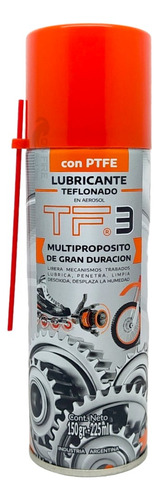 Lubricante En Aerosol Teflonado Tf3 X12 Unidades De 225ml