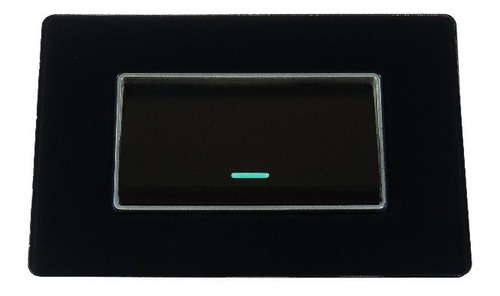 Imagen 3 de 4 de Interruptor Sencillo Lujo Negro Espejo Black Mirror