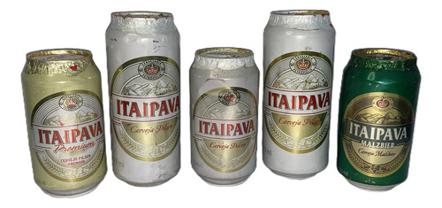 Lata De Cerveja Antiga - Lote Com 05x Itaipava (Usado)