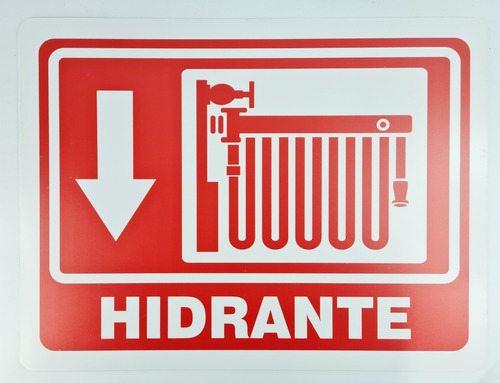 Kit De 3 Señalamientos De Hidrante De 30x40 Cm Envio Gratis