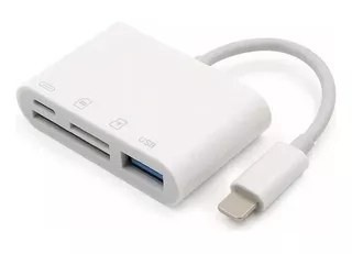 Adaptador 4-1 Usb 3 Otg Microsd Carga Compatible iPad iPhone