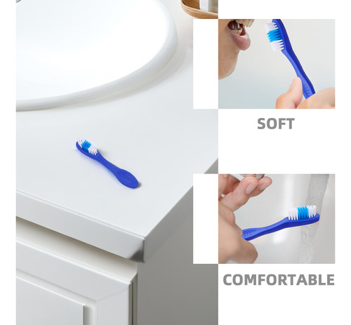 12 Cepillos De Dientes Compactos De Viaje Con Cerdas Suaves