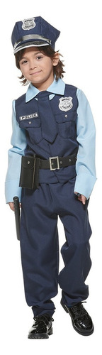 Disfraz De Policía De Lujo For Niños, Uniforme Del Fbi Para