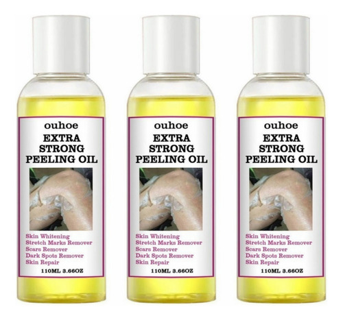 3×aceite Exfoliante For Nudillos Q Extra Strength Color Amar