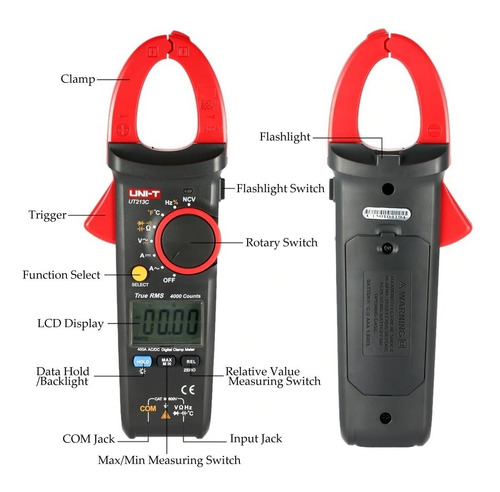 Pinza Amperimétrica Uni-t Ut213c