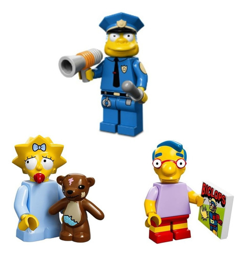 Lego® Simpsons: Minifiguras Milhouse, Maggie Y Jefe Gorgory