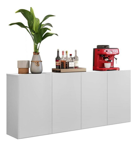 Aparador Buffet Suspenso Multimóveis Veneza Fg3594 Branco