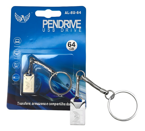 Pen Drive 64gb Chaveiro Usb 3.0 P/ Ps2 Ps3 Ps4 Xbox Altomex
